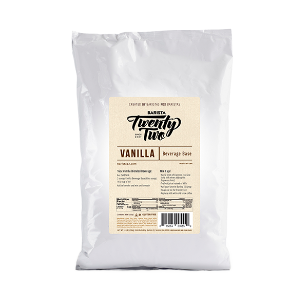 Barista 22 Vanilla Beverage Base, 3.5 lb – Dillanos Coffee Roasters