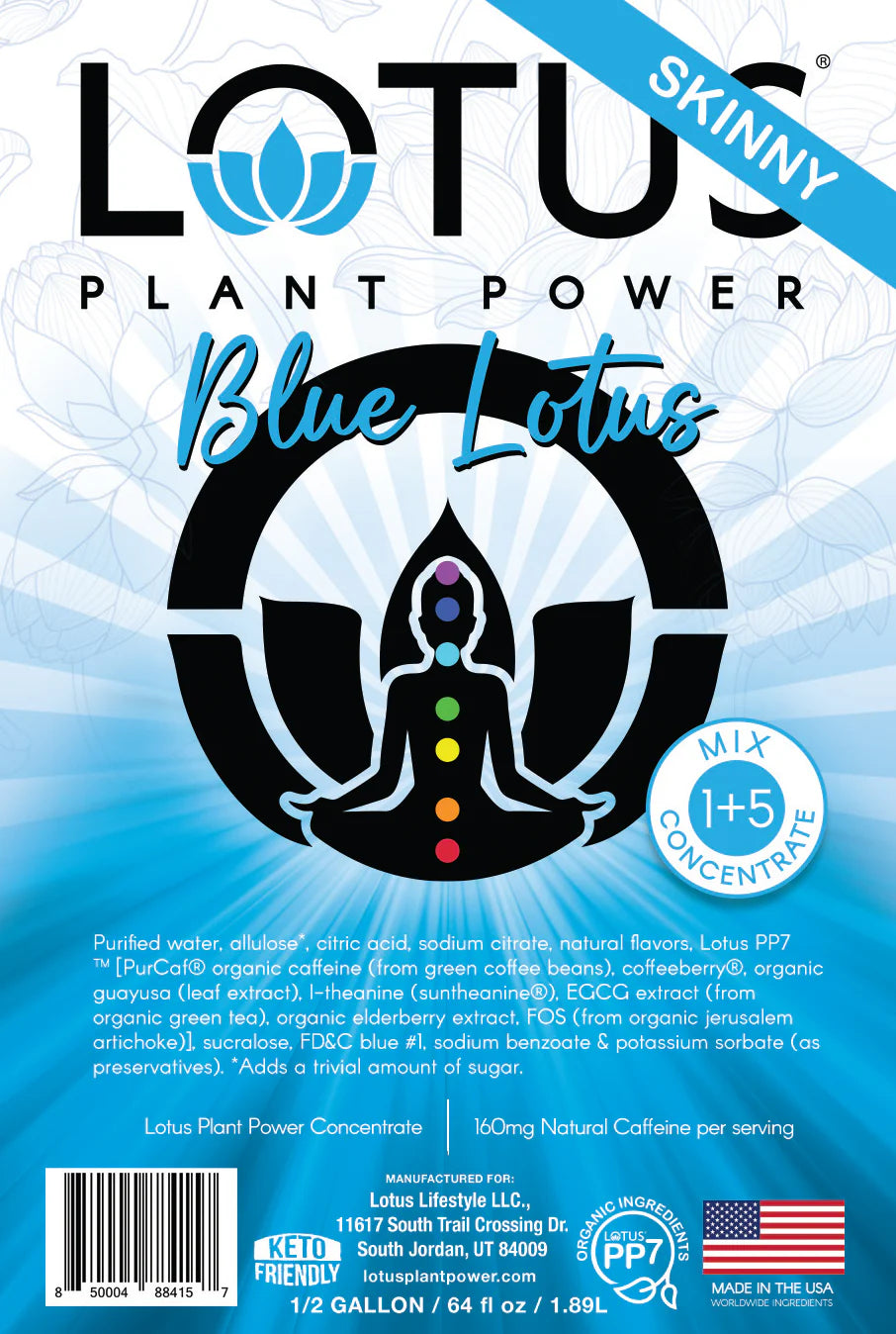 Lotus Skinny Blue Energy Concentrate PNS, 64 oz Dillanos Coffee Roasters Lotus Skinny Blue Energy Concentrate PNS, 64 oz Dillanos Coffee Roasters