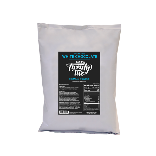 RETAIL Barista 22 Sugar Free White Chocolate Powder, 2.5lb