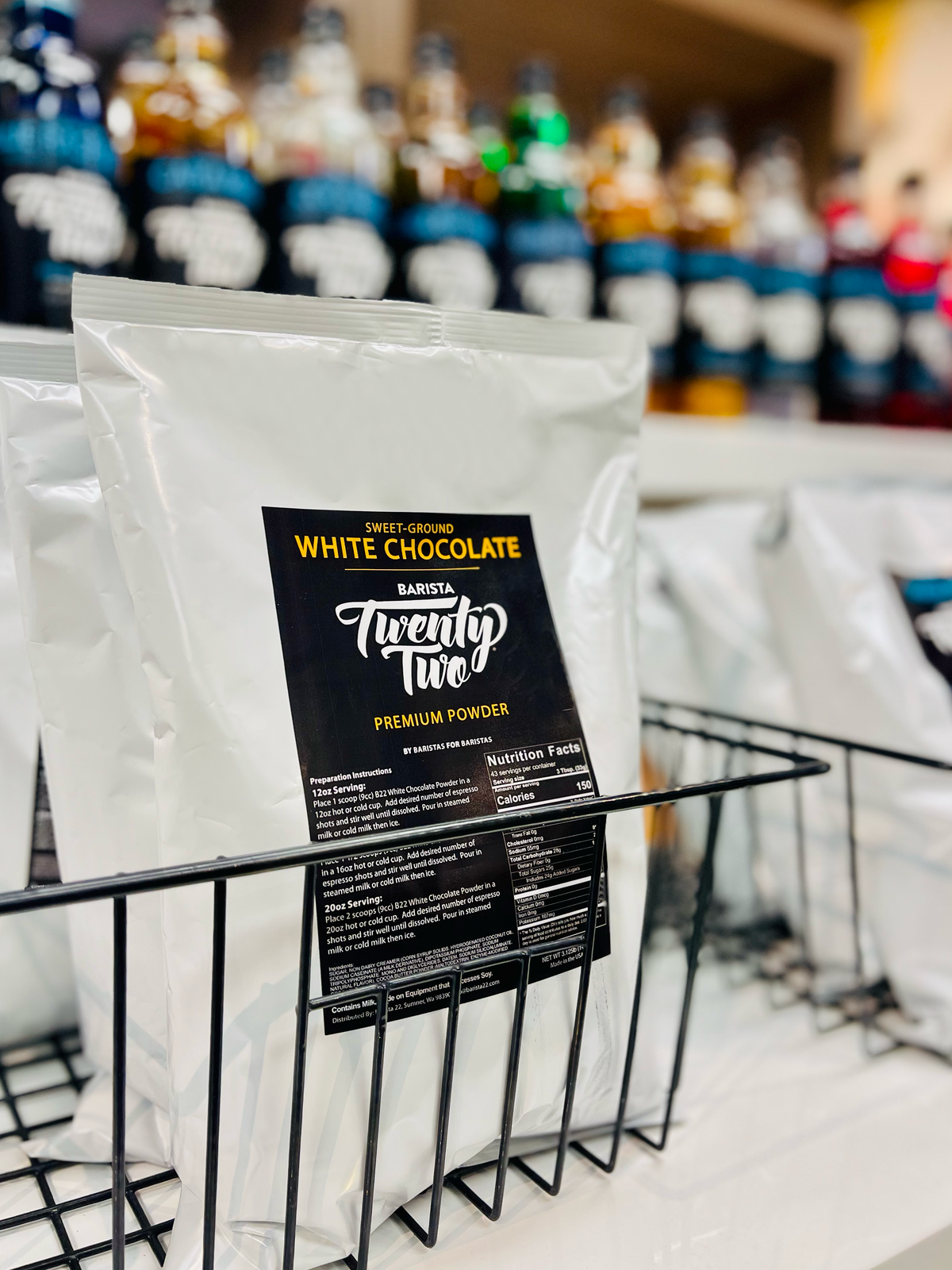 RETAIL Barista 22 White Chocolate Powder, 3.12lb – Dillanos Coffee RETAIL Barista 22 White Chocolate Powder, 3.12lb – Dillanos Coffee