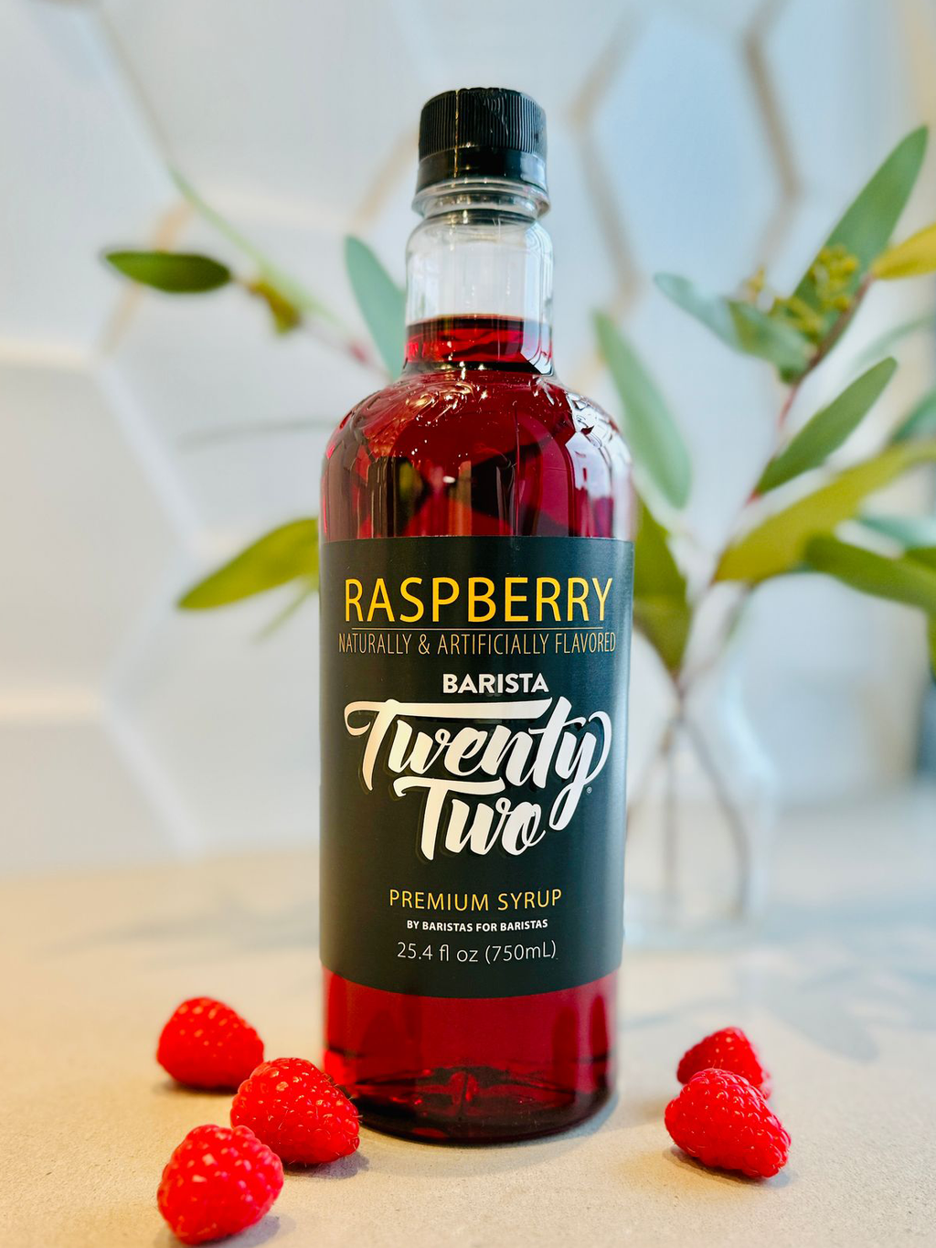 Barista 22 Raspberry Syrup, 750 ml – Dillanos Coffee Roasters Barista 22 Raspberry Syrup, 750 ml – Dillanos Coffee Roasters