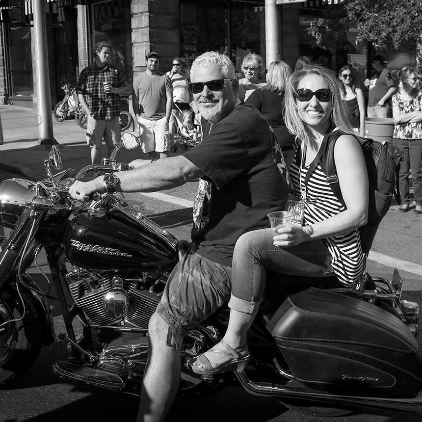 David with wife Celeste at Evel Knievel Days