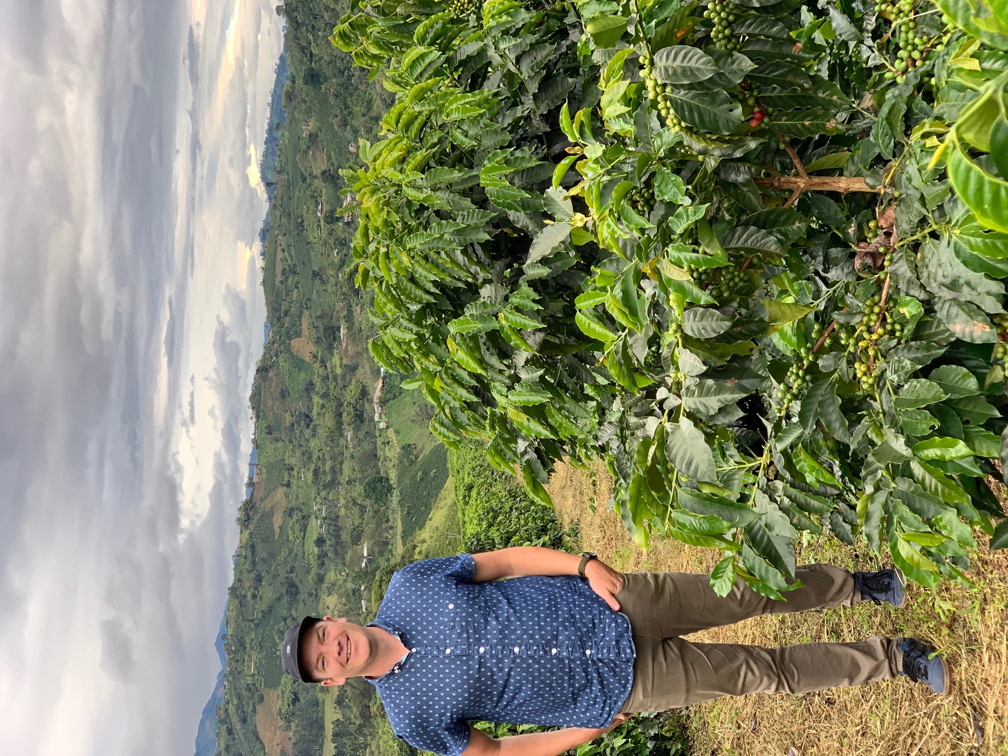 Phil Beattie on a coffee farm