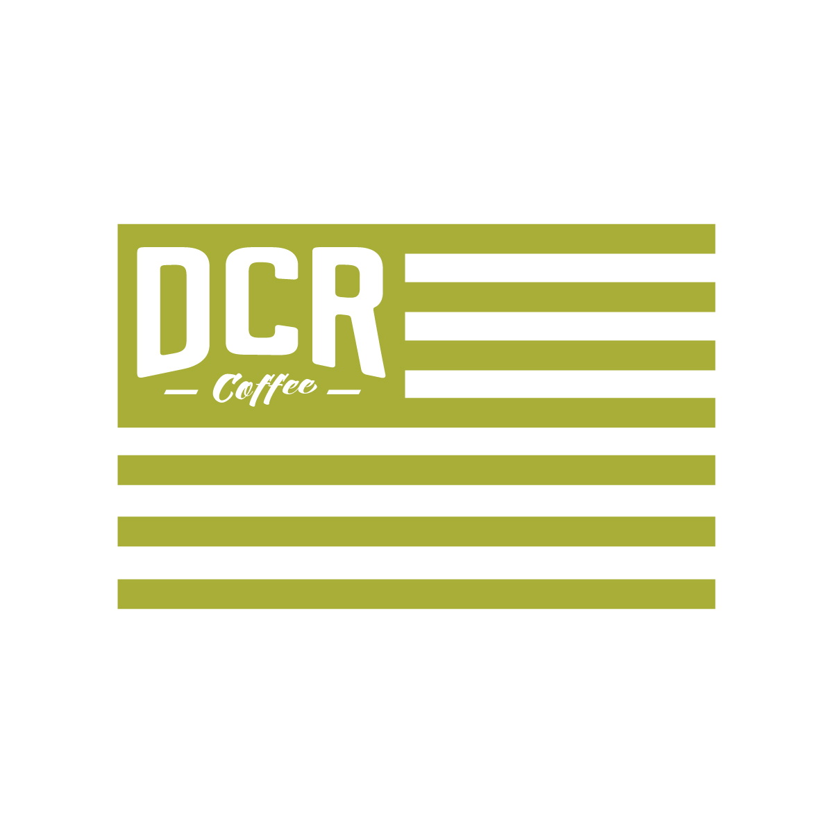 Green DCR Flag Sticker | Dillanos Coffee Roasters