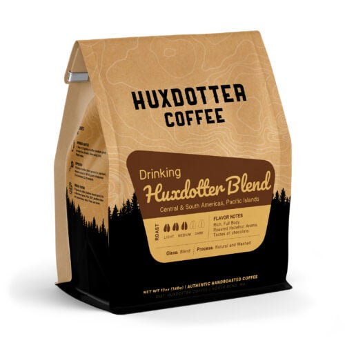 Coffee Bag with Huxdotter Coffee Logo