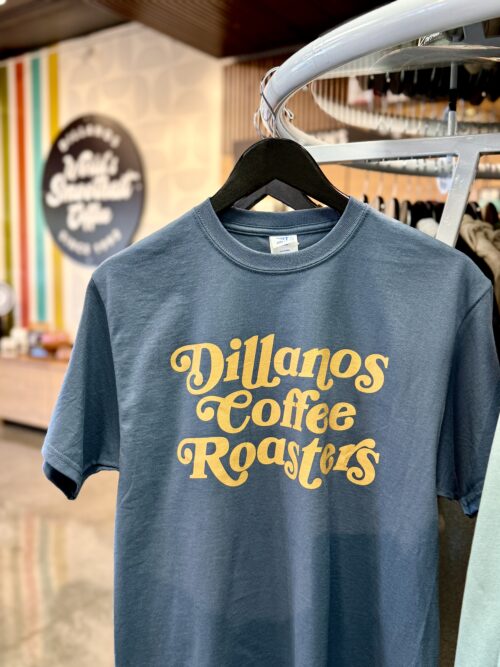 Dillanos Coffee Roasters T-Shirt, Steel Blue - Image 2